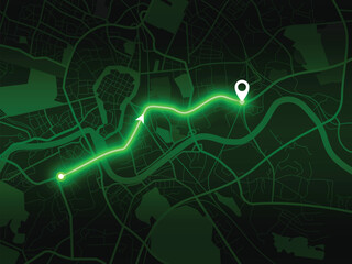 Editable vector street map of Krakow, Poland – minimal European city layout for tourism, design and navigation