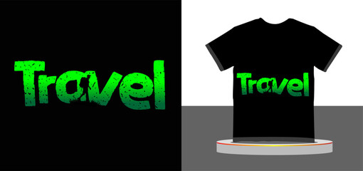 Travel Typography Adventure T-Shirt Design for Explorers

