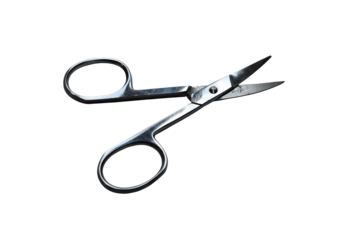 Nail scissors isolated on the transparent background