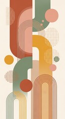 Abstract Geometric Shapes Design.