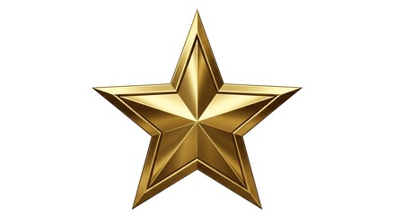 Obraz premium Golden Star Symbol.