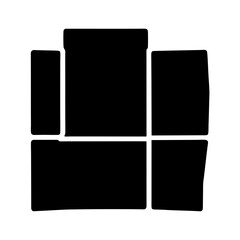 Black and White Car Floor Mat Set for Vehicle Interior Protection