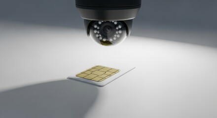 Digital Surveillance Technology Observing a Microchip Device for Data Collection and Monitoring Purposes