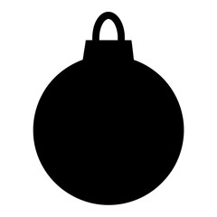 A classic black Christmas ornament for holiday decoration and festive cheer