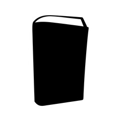 Silhouette of a Hardcover Book, Standing Upright, Creating a Sense of Mystery