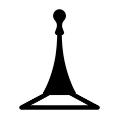 Obraz premium Abstract design combining a clothing hanger with an hourglass like shape