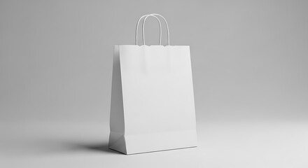 White Paper Shopping Bag.