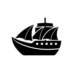 Classic Sailboat Icon