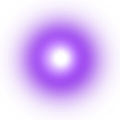 Purple glowing circle isolated on transparent background