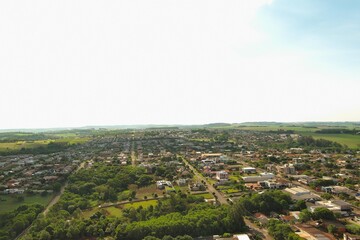 aerial view of the city