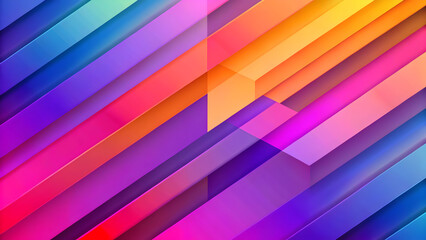 Diagonal stripes vibrant gradient geometric pattern abstract background