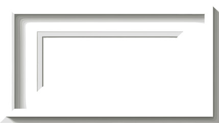 A simple frame, constructed with soft lighting. The frame is a soft gray and would be perfect for adding pictures or graphics to. © Jose