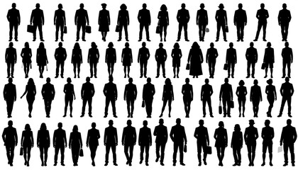 Business people silhouettes