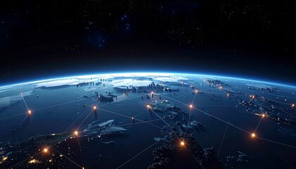 Earths Network - Global Connectivity and Technological Advancement.