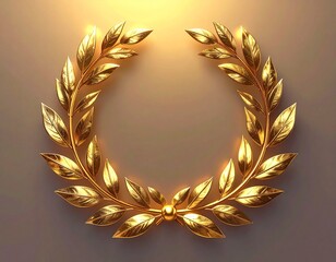 Celebrate victory with this stunning golden laurel wreath