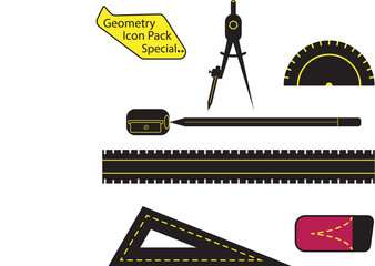 Geometry icon Pack Eps, Geometry Icon Sample Eps, Geometry icon Set Eps