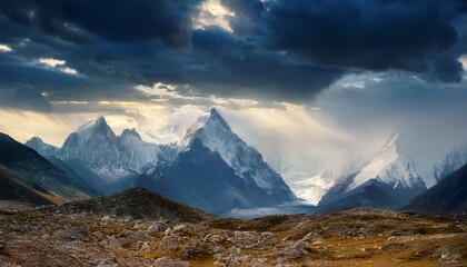 Dramatic Mountain Landscape