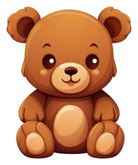 Fototapeta premium PNG Teddy Bear Icon Vector mammal bear toy.