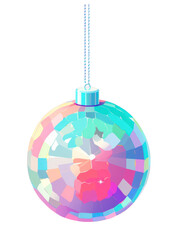 PNG A disco ball art celebration accessories.