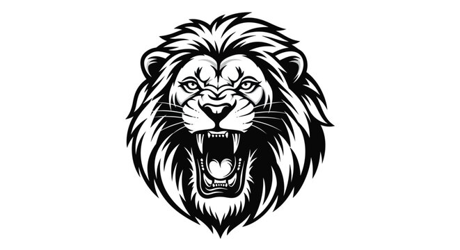 lion head vector