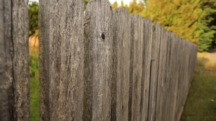old wooden fence