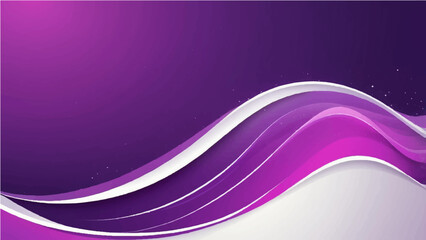 Abstract purple wave background design with smooth flowing lines and light effects