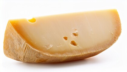 Pecorino Romano Wedge Isolated On White Background