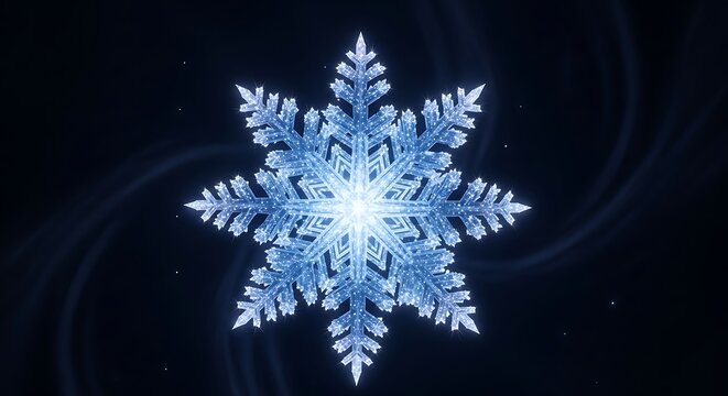 Beautiful Winter Snowflake Design. - Powered by Adobe