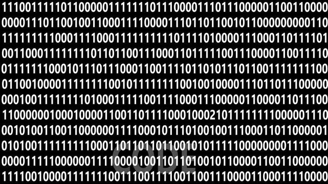 Digital binary code background white color. Shiny numbers of 1 and 0 animated to change randomly. 4k video