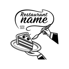 This is a creative restaurant logo design. It is suitable for restaurants, cafes, food businesses, and modern branding. Minimal and professional vector style, perfect for both print and digital use.