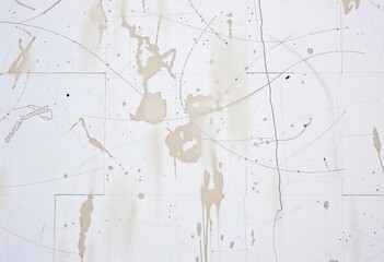 A heavily soiled white wall, grime streaked and textured, dirty wall, smudged