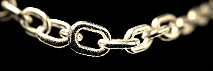 chain links against a background highlight strength and connection in close-up