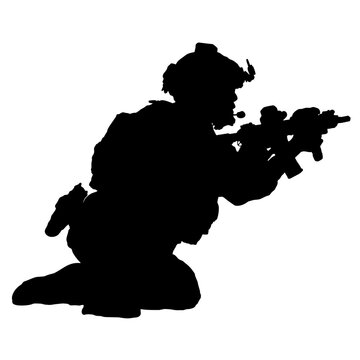 Militares en combate