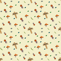 seamless pattern with hearts