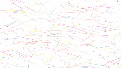 Vibrant colorful line abstract seamless pattern with dense random strokes on white background for fabric print wrapping paper wallpaper stationery and design use