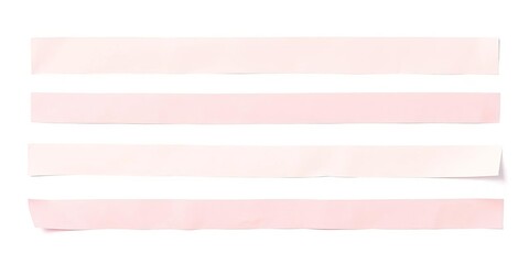 Set of white adhesive paper tapes isolated on white background, clean, asset