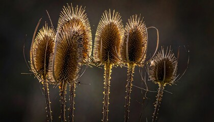 Obraz premium Dried seed heads in soft light