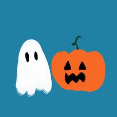 Background halloween cartoon style 