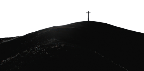 PNG Cross silhouette cross symbol.