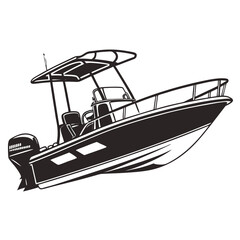 vector illustration of a boat
