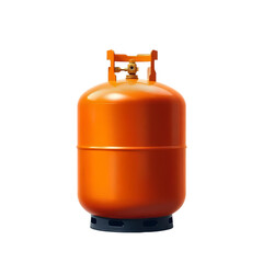 Photo of propane tank isolated on transparent background