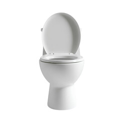 Photo of white toilet isolated on transparent background