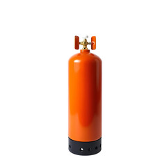 Photo of propane tank isolated on transparent background