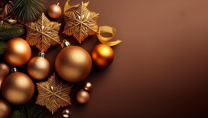 Gold And Brown Christmas Decorations