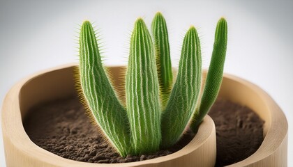 Tall Green Cactus Sprout