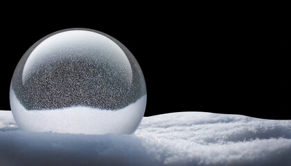 Realistic Snowball On Transparent Background For Winter Designs