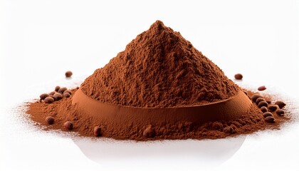Cocoa Powder Isolated On A White Background