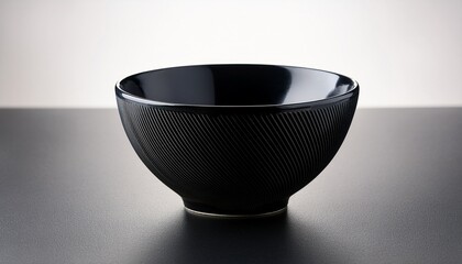Close Up Of A Black Bowl