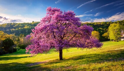 Blooming Virginia Redbud Tree