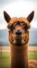 Obraz premium Cute Alpaca Portrait.